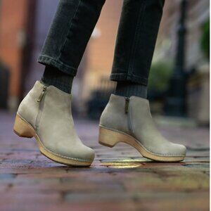Dansko Maria Women's Nubuck Leather Boots, Dove Grey, Size 39